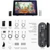 A flat lay of a graphics tablet and its accessories, laid out on a white background. Podgląd zdjęcia produktu