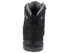 The back view of a black work boot with gray accents. Produktbild-Vorschau