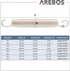 AREBOS pružiny na trampolínu 215 mm | 36 ocelových Náhled obrázku produktu 5