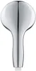 A chrome hand shower head on a white background. Produktbild-Vorschau