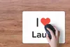 MuchoWow® Mauspad Mousepad Ich liebe - Laura - Mädchen Produktbild-Vorschau 3