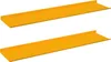 Schwebendes Regal 2 pcs Senfgelb 80 x 18 x 2,5 cm Stahl Produktbild-Vorschau 1