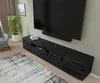 TV-meubel AURA 200 cm, SAHARA, zwart, satijnlook, geschikt Productafbeelding-voorbeeld 9