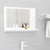 vidaXL Koupelnové zrcadlo bílé 60x10,5x37 cm Materiál na Náhled obrázku produktu 2