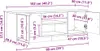 vidaXL TV-Schrank Artisan-Eiche 102x30x37,5 cm Produktbild-Vorschau 8