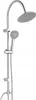 A chrome shower column with a rain shower head and a hand shower. Anteprima dell’immagine prodotto