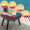 Hocker für Loungesessel Patchwork Sessel Ohrensessel Produktbild-Vorschau 4