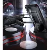 Two black phone cases with kickstands are displayed on a reflective, multi-tiered surface with red accents. Náhled obrázku produktu