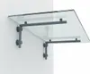Glaszentrum Hagen 180x90 cm Glasvordach Klar RAL7016-L Produktbild-Vorschau 1