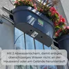 Geländerkasten Balkon mit Wasserspeicher Blumentopf Zaun Produktbild-Vorschau 5