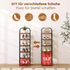 Dripex Vertikales Schuhregal mit 6 Ebenen, Schuhablage Produktbild-Vorschau 3