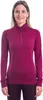T-shirt Sensor Merino Active Stand-up Zip Damen lang lilla Produktbild-Vorschau 3