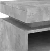 vidaXL Nachttisch mit LED-Leuchten Betongrau 40x39x48,5 cm Produktbild-Vorschau 11