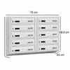 10er Briefkasten Anlage Grau Ral 7035, 20 cm Tiefe, 10 Fach Produktbild-Vorschau 6