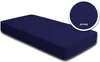 2er Pack Spannbettlaken Bettlaken navy marine blau 90x200 Produktbild-Vorschau 2