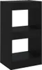 vidaXL Bücherregal/Raumteiler Schwarz 40x30x72 cm Produktbild-Vorschau 1