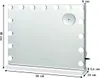 Schminkspiegel mit 15 LEDs & Bluetooth & USB, Produktbild-Vorschau 6