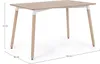 Tavolo David 120 x 80 x 74 cm MDF legno di faggio naturale Anteprima dell’immagine prodotto 4