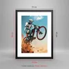 Gerahmtes Poster - Schwarzer Rahmen - Fahrrad Sport Helm - Produktbild-Vorschau 5