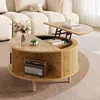 Table basse ronde Merax avec montants verticaux, table de Voir les images du produit 2