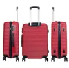 ABS Trolley Reisekoffer Malaga 76cm 99 Liter groß rot Produktbild-Vorschau 2