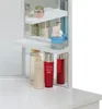 CLIPOP Coiffeuse, Coiffeuse d'angle, 114x55x140cm 3 miroirs Voir les images du produit 6