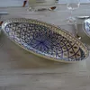 Plat ovale Bakir bleu - L 40 cm Voir les images du produit 2