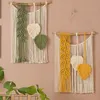 Blätter-Makramee-Wandbehang, Boho-Deko, schicker Produktbild-Vorschau 5
