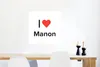 MuchoWow® Poster Ich liebe - Manon - Mädchen 50x50 cm - Produktbild-Vorschau 5