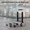 HOMCOM Plattformwagen Transportwagen Klappbar 150 kg mit Produktbild-Vorschau 5