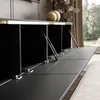 TV-Schrank CELINE 200 cm schwarz matt auf schräge goldenen Produktbild-Vorschau 4