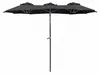 Linder Exclusiv Parasol de jardin 300x150x220 cm Gris foncé Voir les images du produit 1