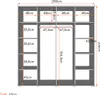 Schlafzimmer-Set Bettgestell Kleiderschrank Nachttisch Produktbild-Vorschau 7