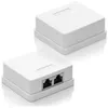 deleyCON CAT 6a Netzwerkdose 2x RJ45 Buchse FTP 10 Gbit, 5 Produktbild-Vorschau 3