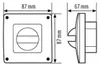 Esylux Abdeckung IP44 RAL 9010 weiss Produktbild-Vorschau 4