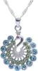 Anhänger Pfau mit Swarovski Steinen mit Singapurkette 925 Produktbild-Vorschau 2