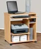 Computertisch  Schreibtisch  PC-Tisch auf Rollen kernbuche Produktbild-Vorschau 1