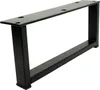 A black metal table leg with a minimalist design. Podgląd zdjęcia produktu