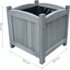 vidaXL Garten-Hochbeete 2 Stk. 30x30x30 cm Massivholz Tanne Produktbild-Vorschau 3