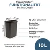 Papiermülleimer 10l ohne Deckel, Papierkorb Produktbild-Vorschau 2