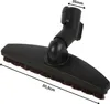 A close-up, isolated shot of a black vacuum cleaner floor brush attachment with dimensions indicated. Produktbild-Vorschau