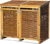 dobar Wetterfeste Doppel-Mülltonnen-Box aus Holz, Produktbild-Vorschau 11