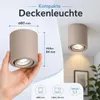 MasterLED Deckenlampe LED GU10 Aufbaustrahler rund beige Produktbild-Vorschau 4