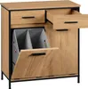 EUGAD Badezimmerschrank mit Wäschesäcken, helle Produktbild-Vorschau 8