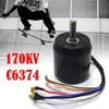 A person skateboarding in the background and a brushless motor in the foreground with text overlay. Náhled obrázku produktu