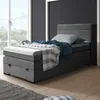A bedroom scene with a bed, window, and wall. Produktbild-Vorschau