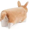 A plush toy rabbit pillow shown from the back and side. Náhled obrázku produktu