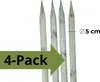 TIMBERMIK ø 5cm 4-Pack Paletti di Legno a Punta Lunghezza: Anteprima dell’immagine prodotto 2