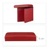 Relaxdays Pouf pieghevole, cubo con vano portaoggetti, Anteprima dell’immagine prodotto 4