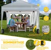 gazebo tillvex 3x3m grigio impermeabile con 2 pannelli Anteprima dell’immagine prodotto 3